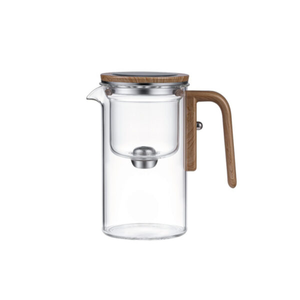720 KTea One Touch Kungfu Tea Maker Borosilicate Glass Teapot with Detachable Infuser for Loose Leaf Tea