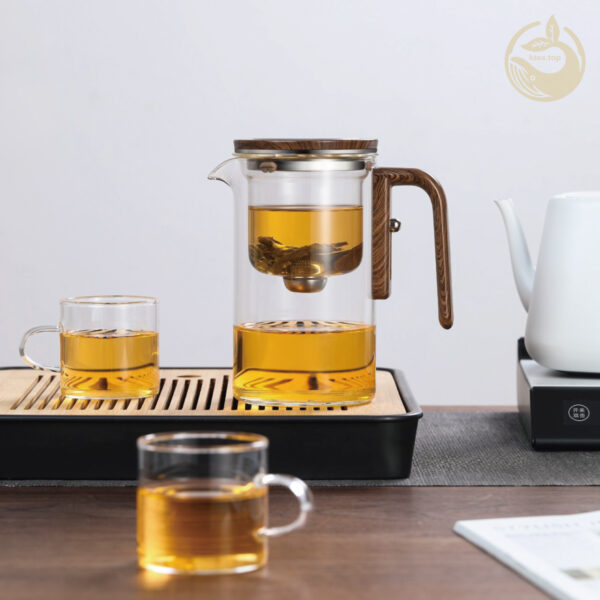 FY720 1200x1200 (4) KTea One Touch Kungfu Tea Maker Borosilicate Glass Teapot with Detachable Infuser for Loose Leaf Tea